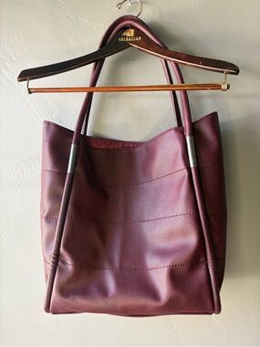 Neiman Marcus Maroon Bag
